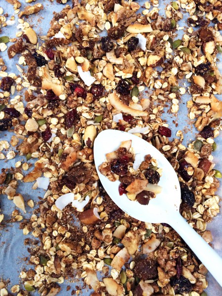 Gezonde cranberry granola - makkelijk zelf te maken recept made by ellen