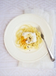 Spaghetti met truffel & gepocheerd ei made by ellen