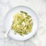 Recept tuinbonen met spaghetti & mozzarella made by ellen