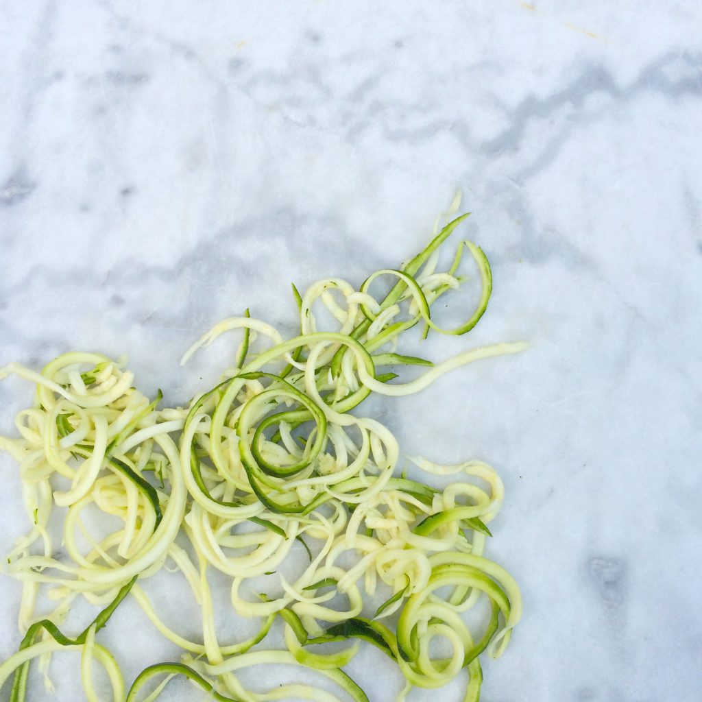 Courgette spaghetti - romig recept made by ellen