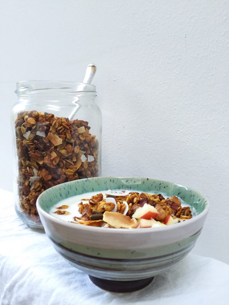 Granola maken - recept met pompoen made by ellen