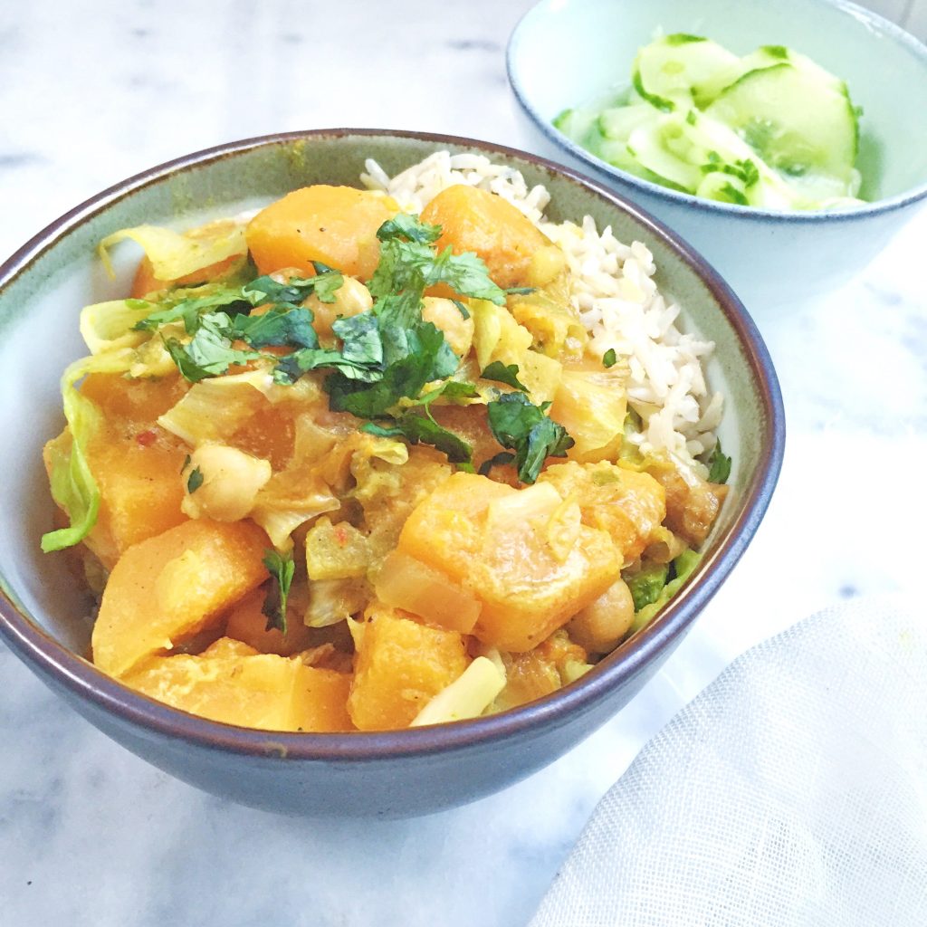 Pompoen curry maken - snel vegetarisch recept made by ellen