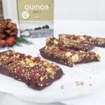 Chocoladereep maken met geroosterde quinoa made by ellen