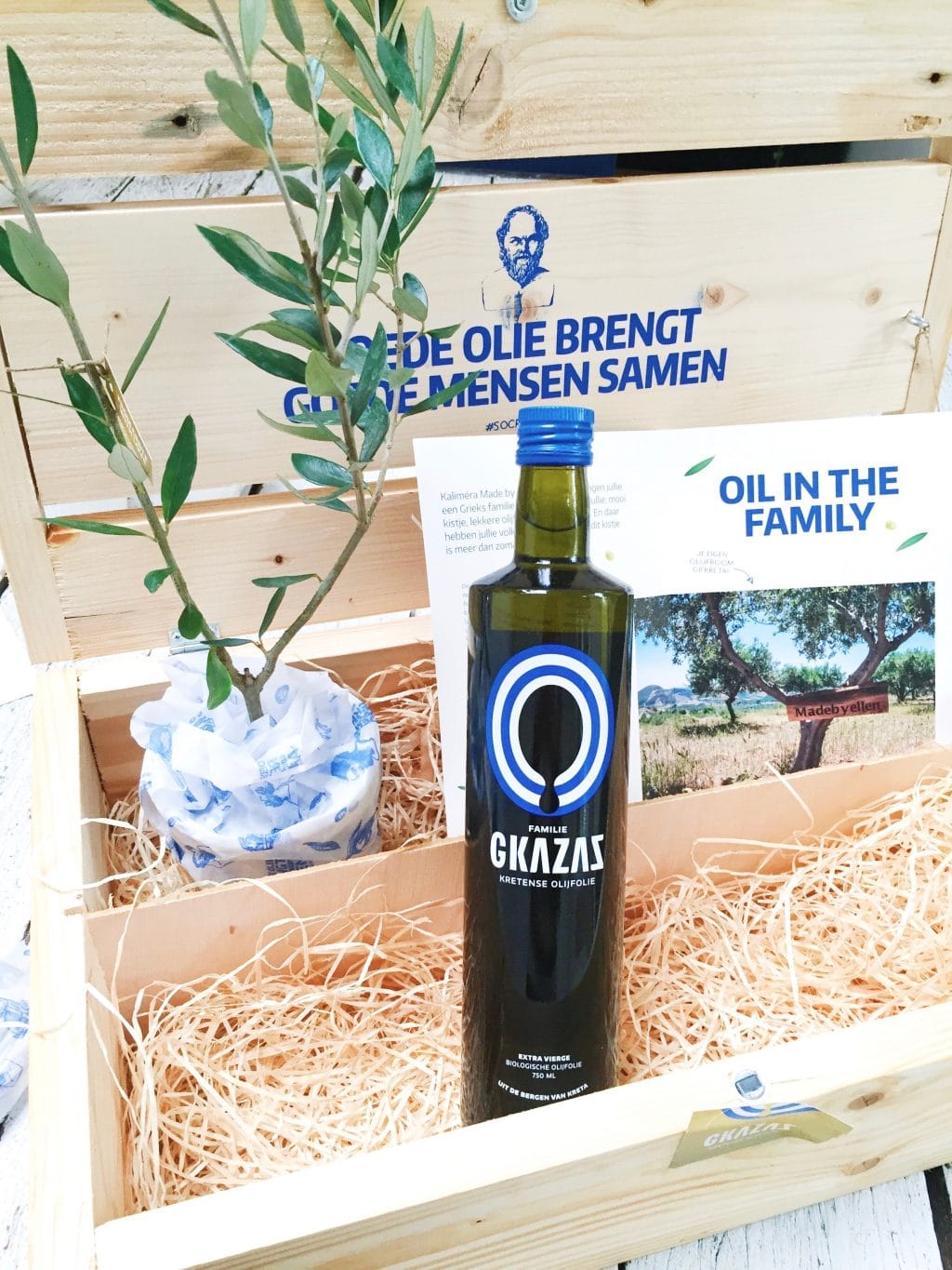 Win! 1 jaar lang GKAZAS olijfolie van je eigen boom made by ellen