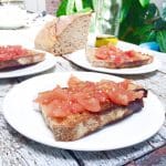 Pa amb tomaquet (brood met tomaat), made by ellen