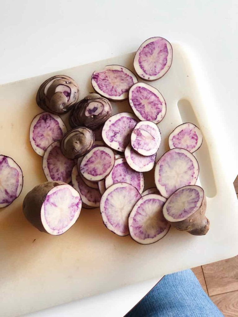 Recept paarse aardappelen made by ellen