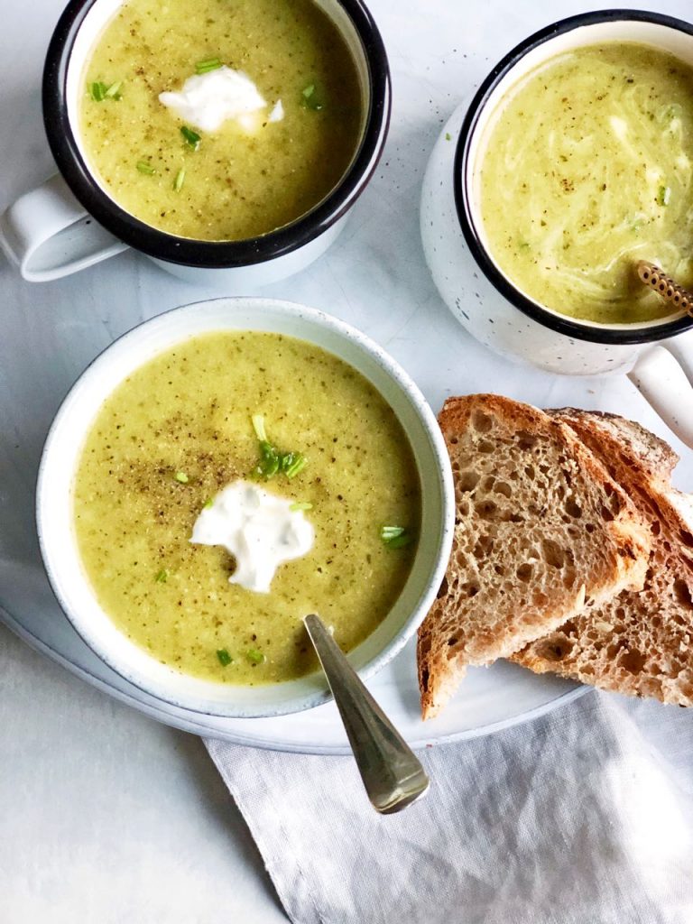 Groene soep snel voor doordeweeks